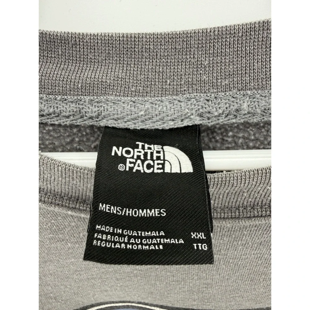 The North Face Mens XXL Gray Graphic Forest Moon Crewneck Sweatshirt Fleece